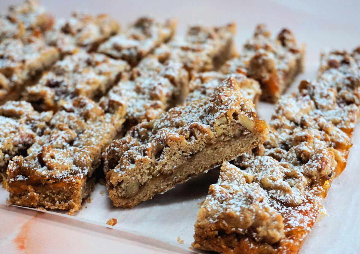 Pecan Linzer Bars Recipe Cuisine Fiend